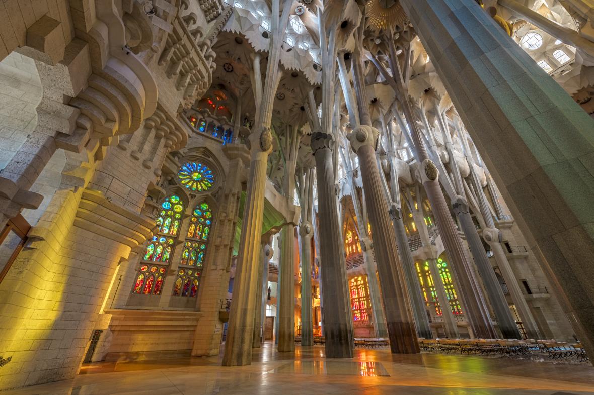 Interior of Sagrada Familia