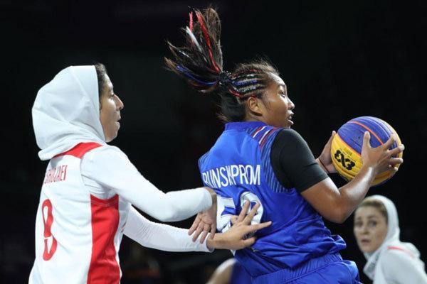 تیم بسکتبال سه نفره دختران برابر تایلند شکست خورد