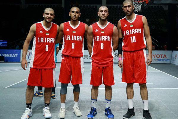 تیم بسکتبال سه نفره ایران مقابل مالزی پیروز گشت