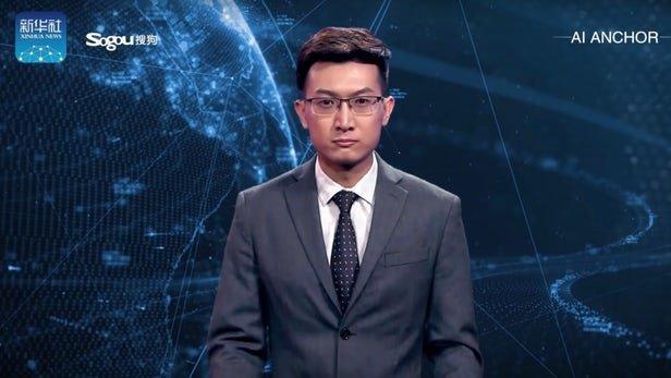 چین ربات گوینده خبر فراوری کرد