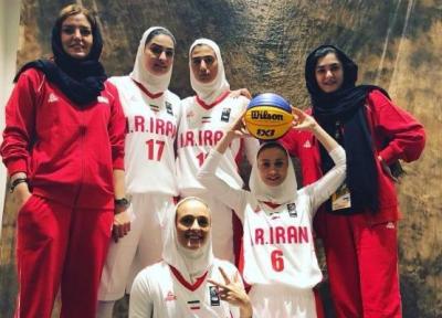 تیم بسکتبال سه نفره بانوان ایران مقابل اسپانیا بازنده شد