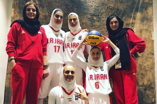 تیم بسکتبال سه نفره بانوان ایران مقابل اسپانیا بازنده شد