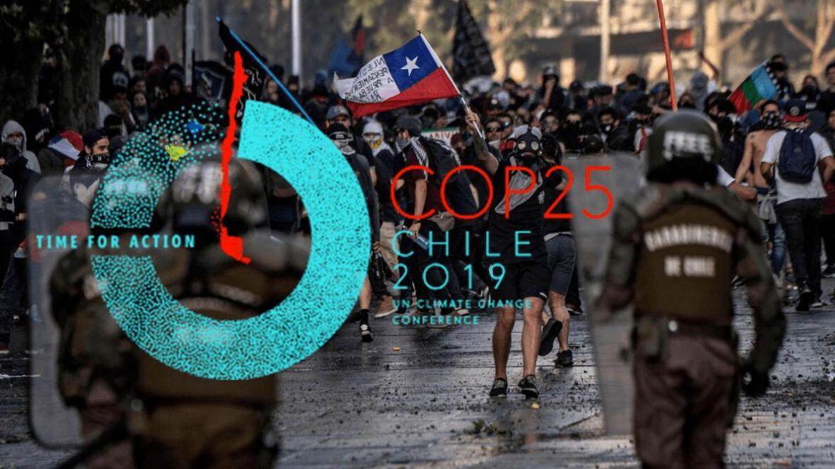 ناآرامی های شیلی اجلاس تغییرات اقلیمی را به اسپانیا کشاند