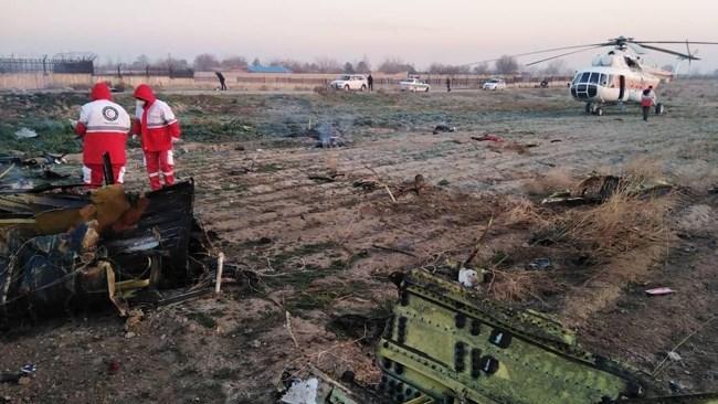 سقوط هواپیمای اوکراینی در تهران با 176 کشته