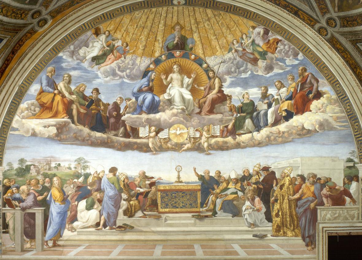 Disputation of the Holy Sacrament in Raphael Rooms, Vatican Museums
