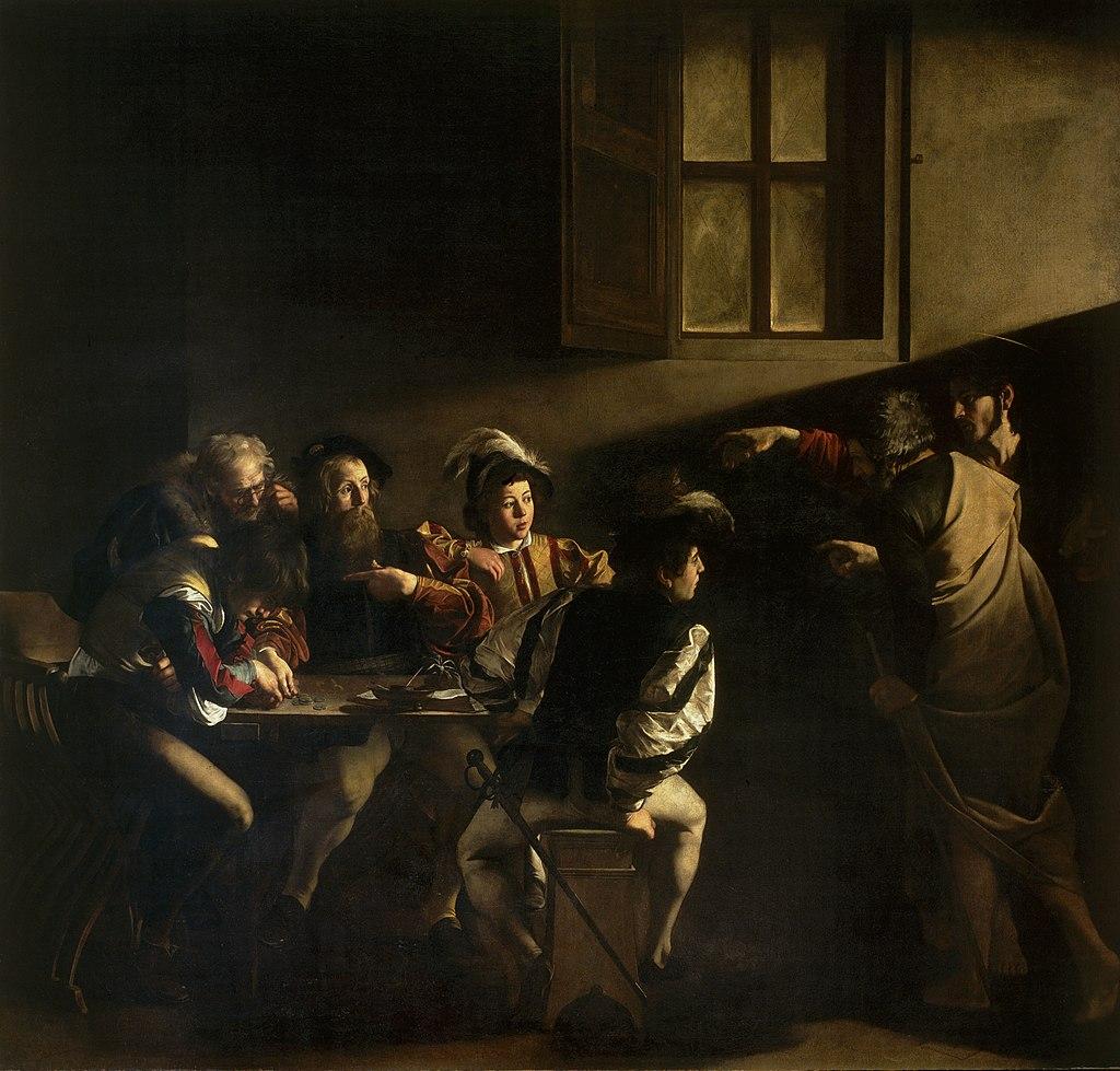 The Calling of St Matthew by Caravaggio