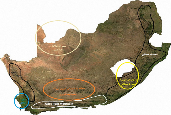 نقشه آفریقای جنوبی