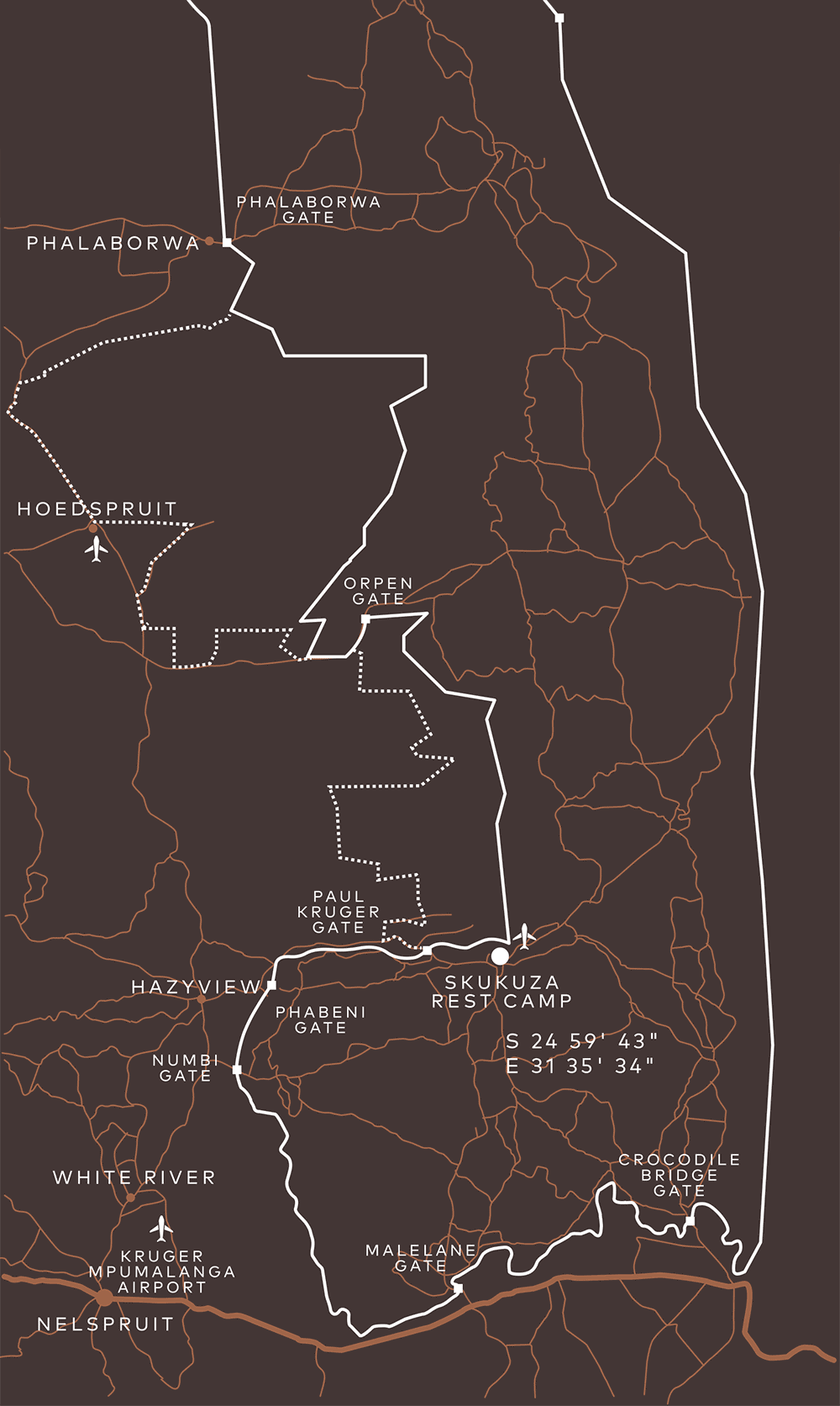 Map of Kruger