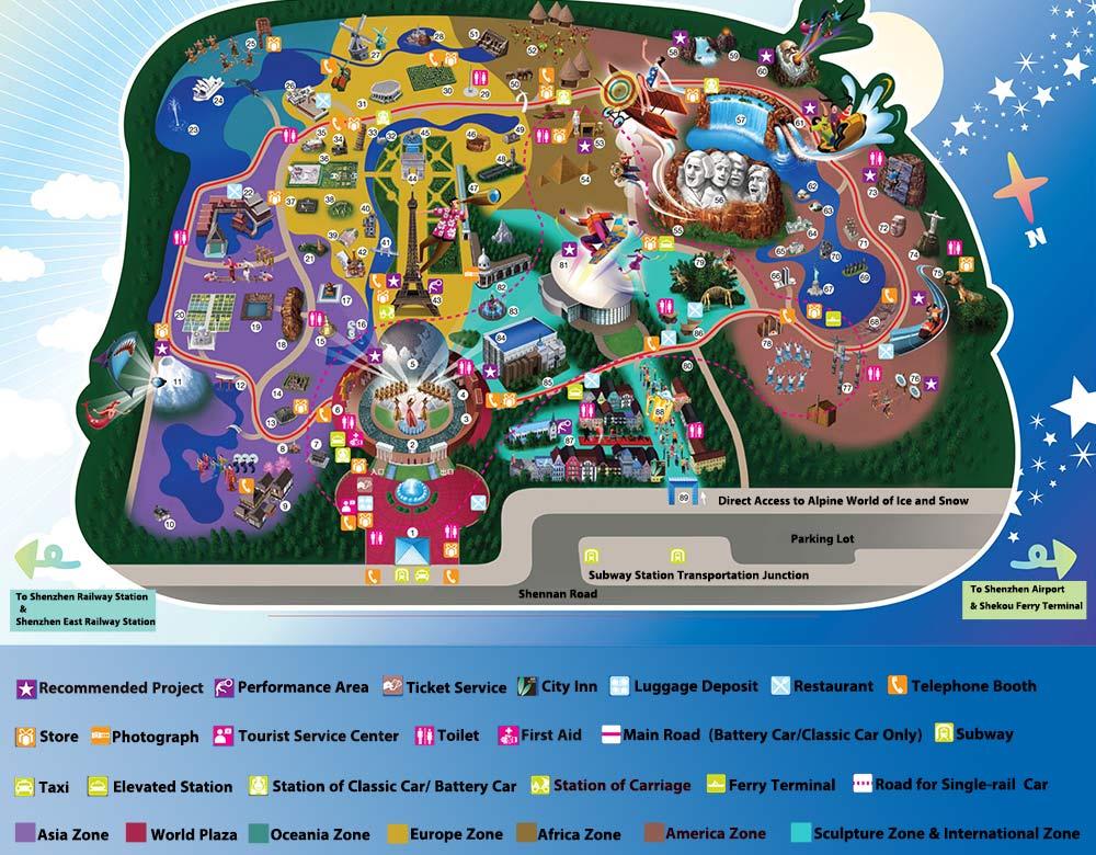 Map of Window of the World