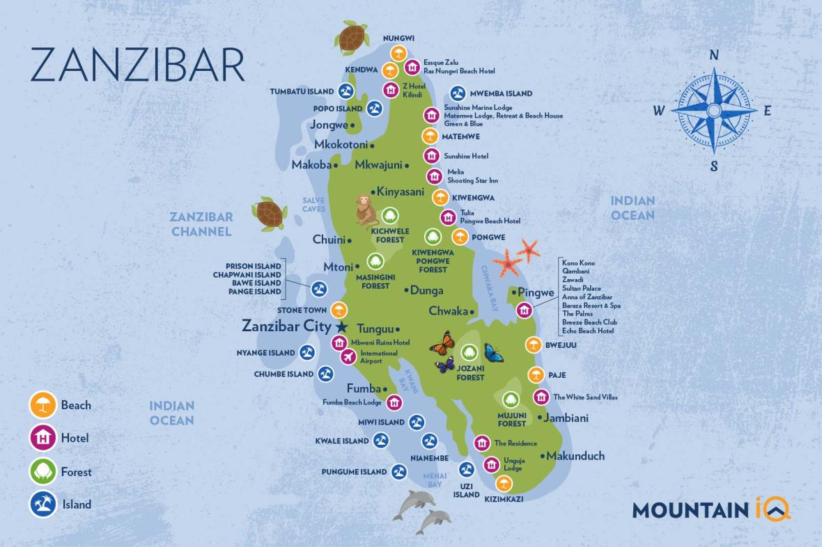 Zanzibar Map