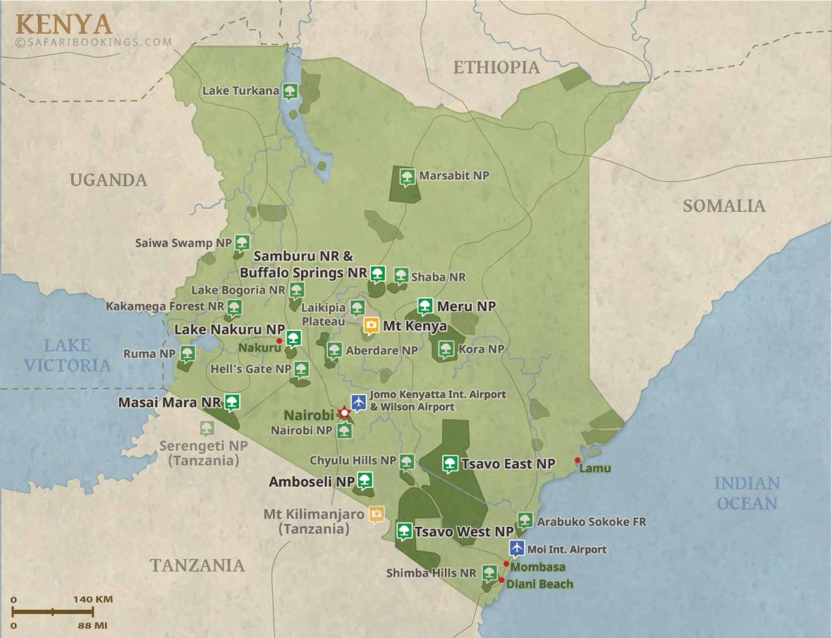 Kenya Map Kenya Map