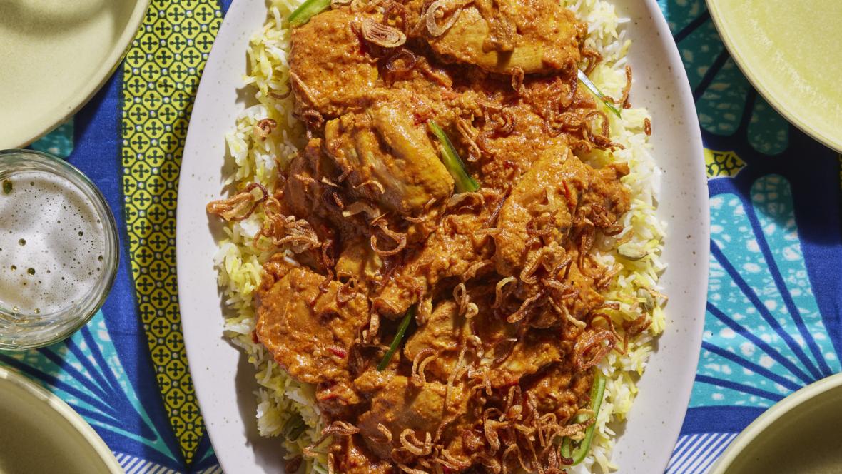 Rice and Swahili Chicken Biriyani Rice and Swahili Chicken Biriyani