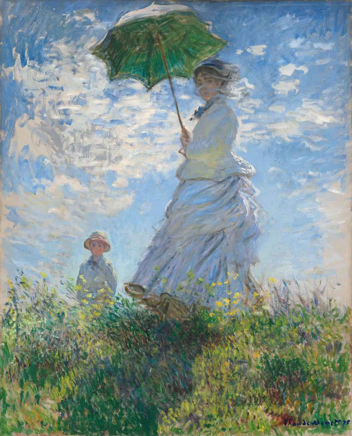 Woman with a Parasol - Madame Monet and Her Son, National Gallery of Art, Washington, DC