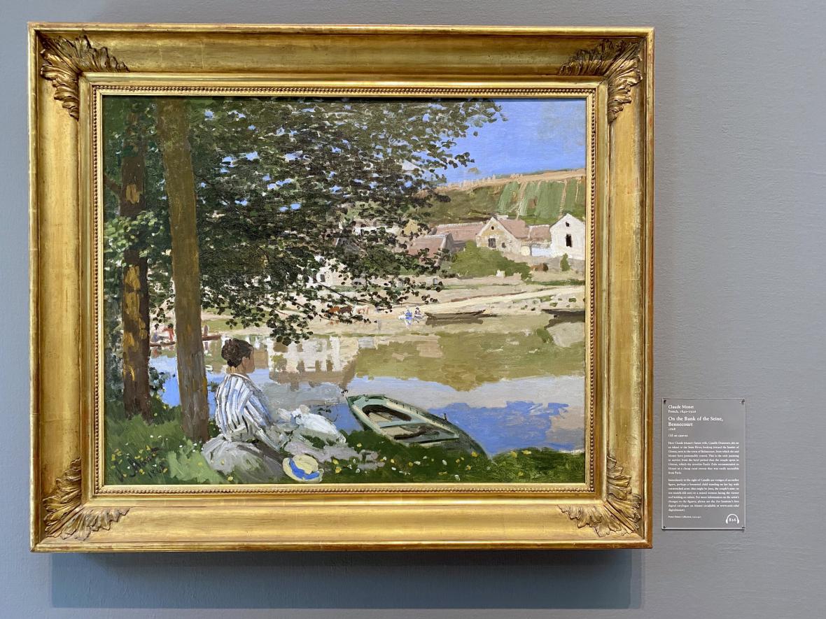 On the Bank of the Seine, Bennecourt, Art Institute of Chicago