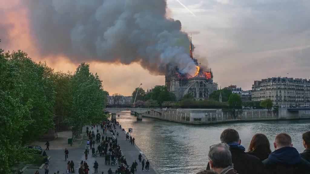 Fire struck the Notre Dame Cathedral on April 15, 2019 Fire struck the Notre Dame Cathedral on April 15, 2019