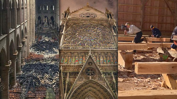 ماجرای بازسازی ساختمان کلیسای نوتردام پاریس