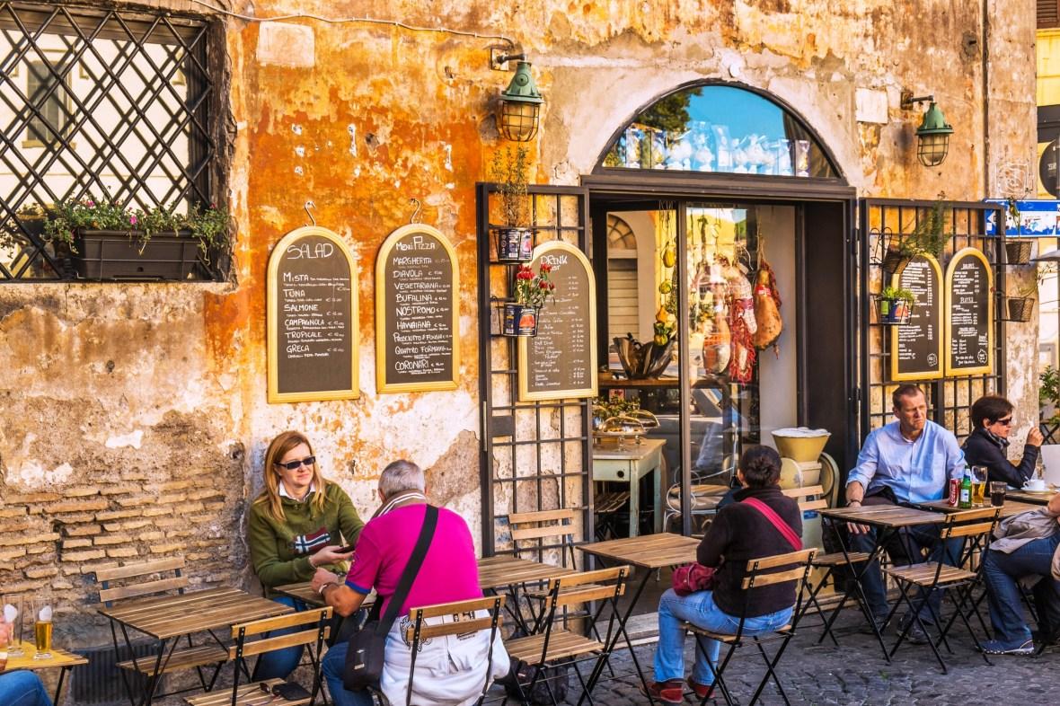 Cafe life in Rome