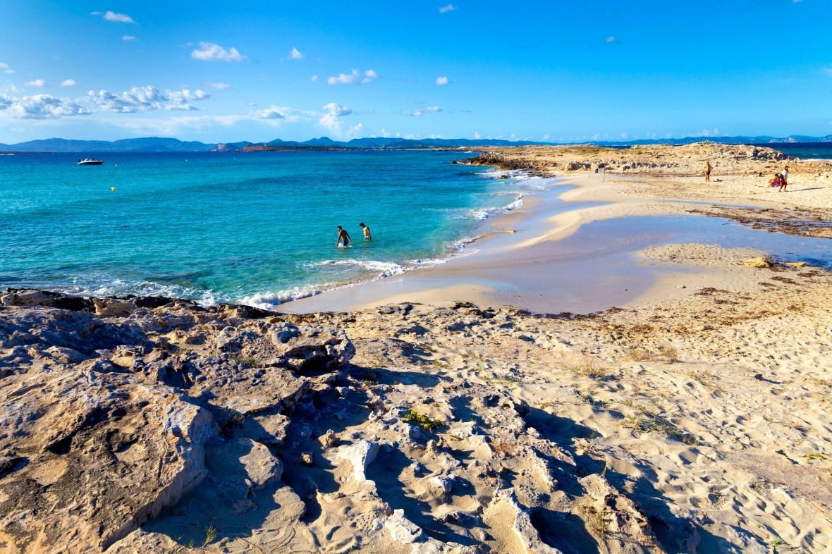 On the beach in Formentera