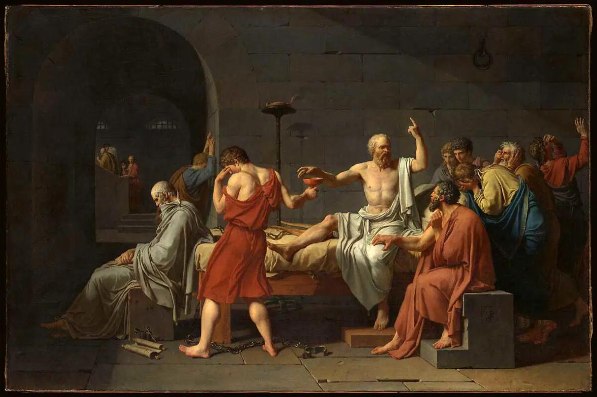 The Death of Socrates by Jacques Louis David, Met Museum The Death of Socrates by Jacques Louis David, Met Museum