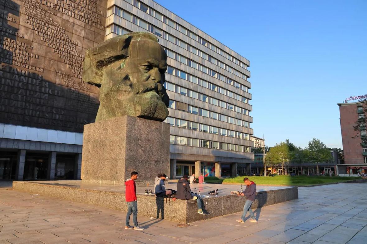 The Karl Marx monument in Chemnitz
