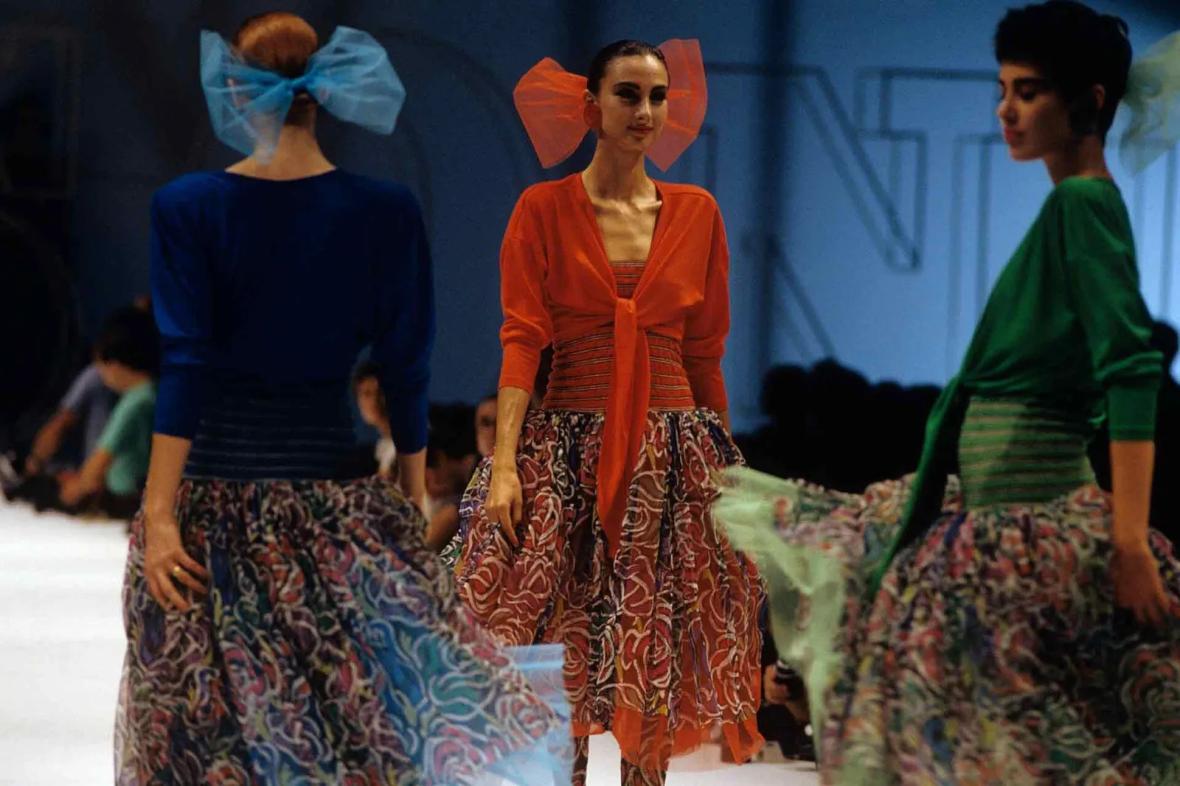 Missoni catwalk show, 1986 in Milan, Italy