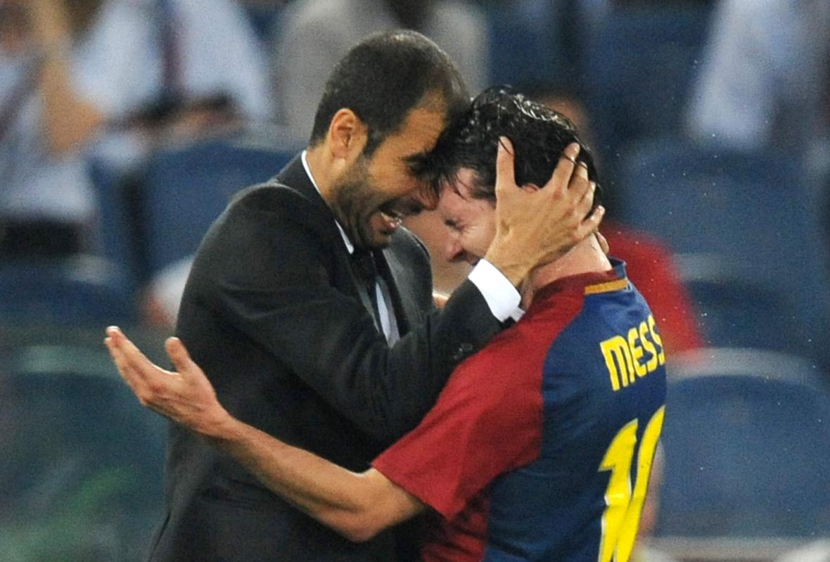 Guardiola and Messi