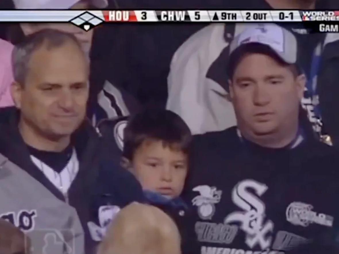 Robert Francis Prevost attending a game in 2005 World Series Robert Francis Prevost attending a game in 2005 World Series