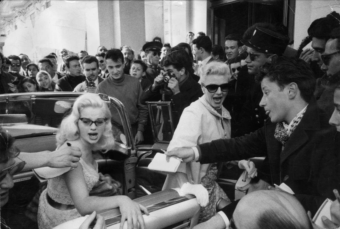 Diana Dors and Ginger Rogers at Cannes 1956 Diana Dors and Ginger Rogers at Cannes 1956