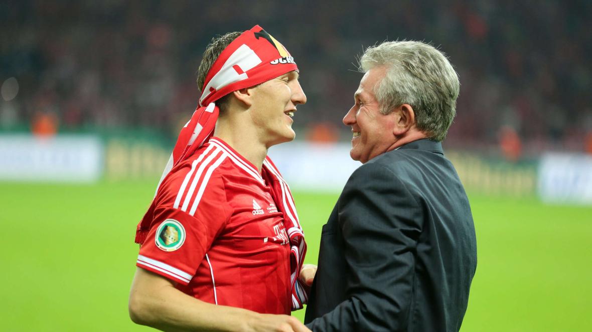 Jupp Heynckes and Bastian Schweinsteiger Jupp Heynckes and Bastian Schweinsteiger