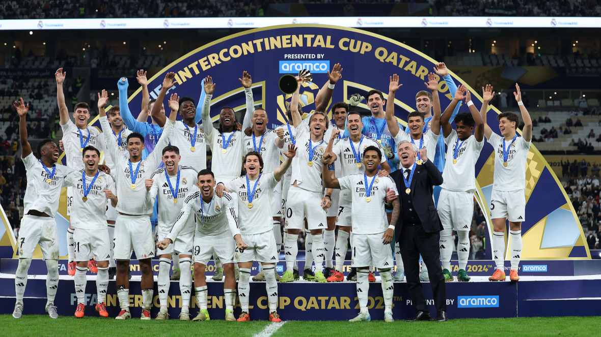 Real Madrid winning FIFA Intercontinental Cup 2024