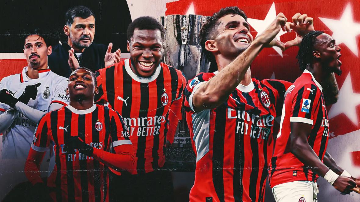 AC Milan winning 2024-25 Supercoppa Italiana AC Milan winning 2024-25 Supercoppa Italiana