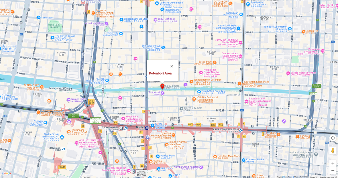 Dotonbori Map