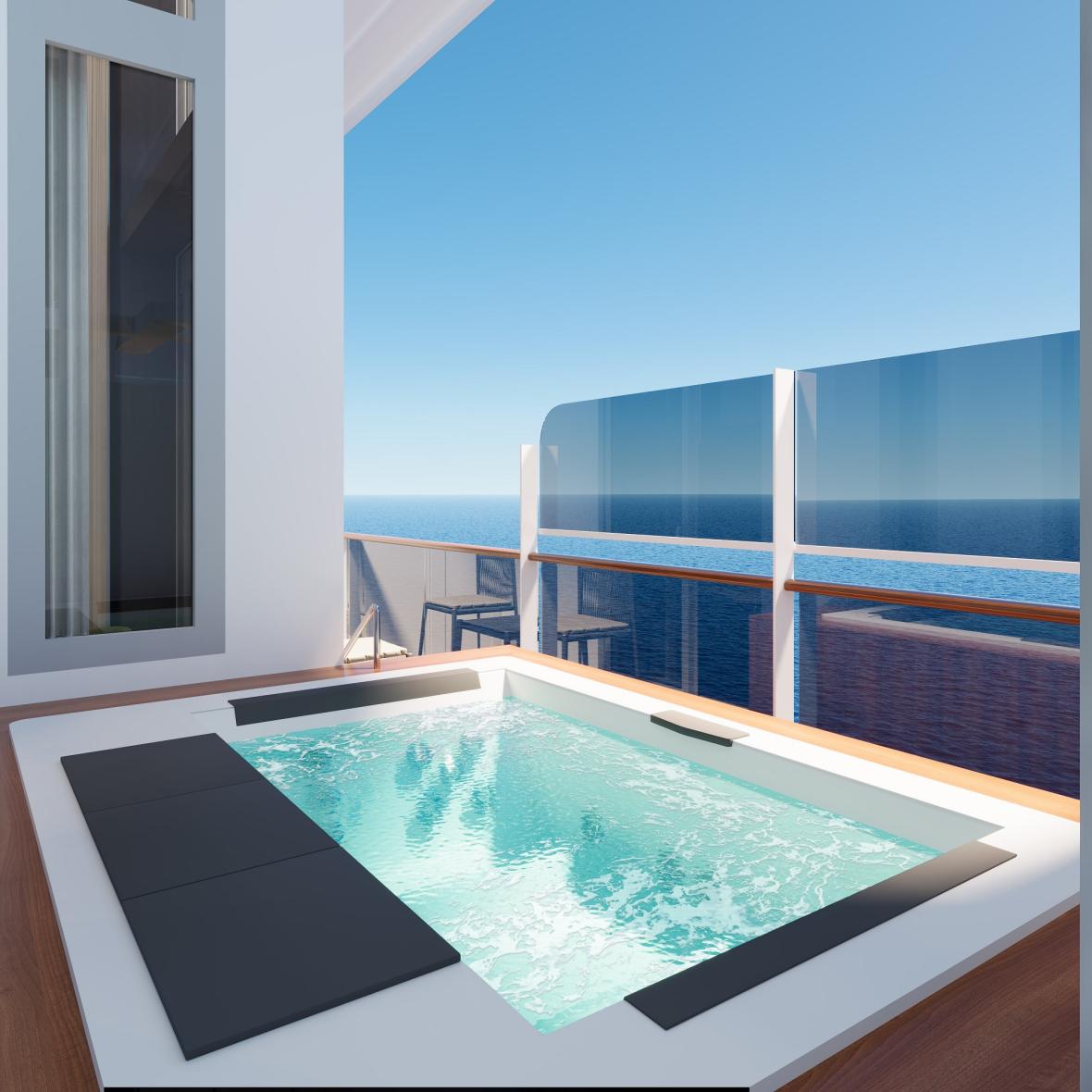 سوئیت رویال دوبلکس در کشتی MSC World Asia